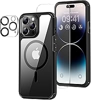 Vista 12 de Funda magnética diseñada para iPhone 13 Pro Max [compatible con MagSafe] con protector de pantalla y protector de lente de cámara, funda Azul