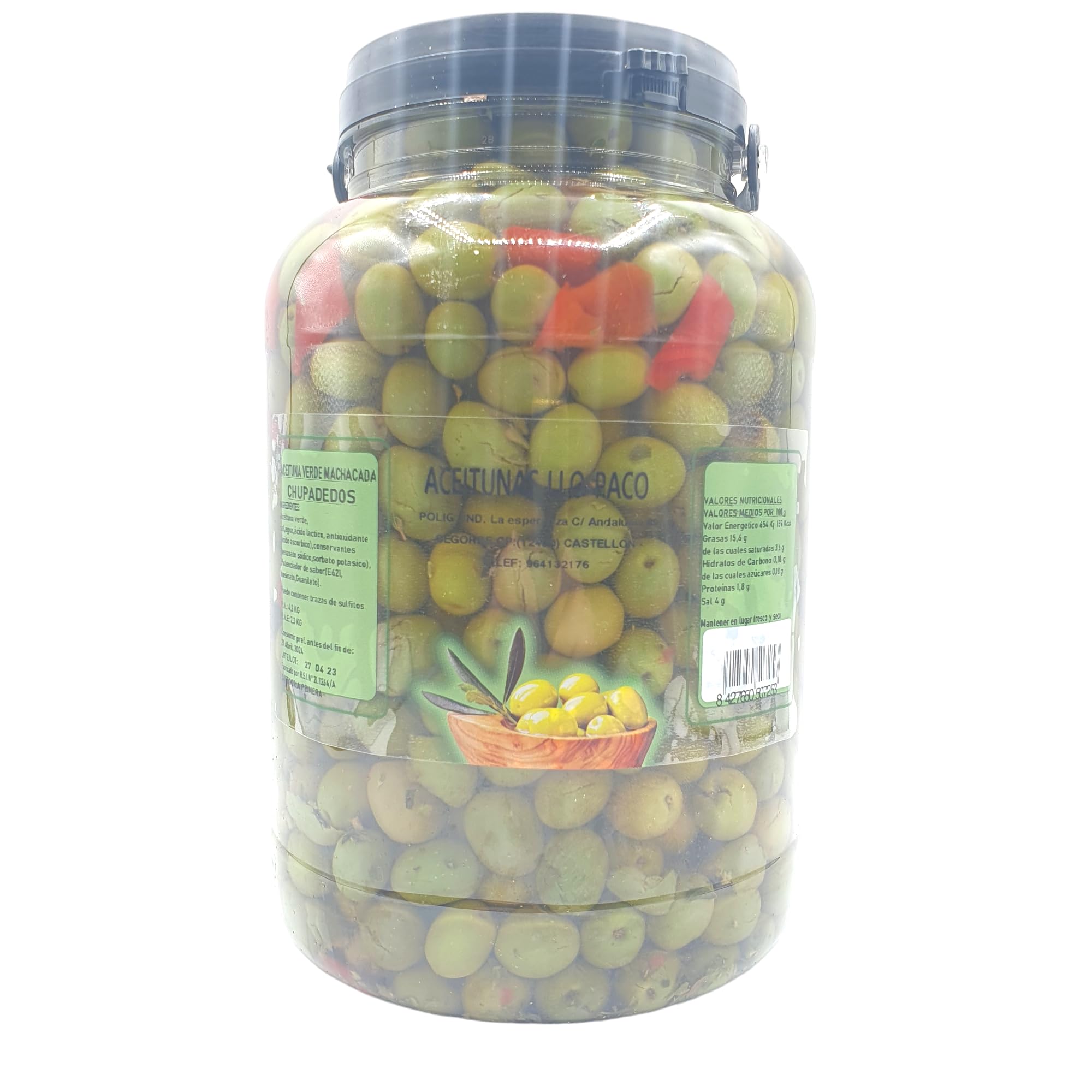 Banderillas Sabor Anchoa - El Cabildo - Pandereta 1,100 gr - Banderillas de Aceituna, Olivas, Cebolla, Pepinillos, Guindilla, Pimiento — view 11