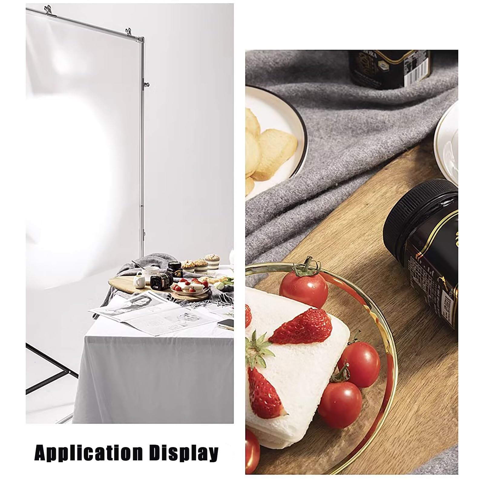 Kit diffusore professionale per fotografia con supporto regolabile e cornice girevole per una migliore illuminazione di foto e video
