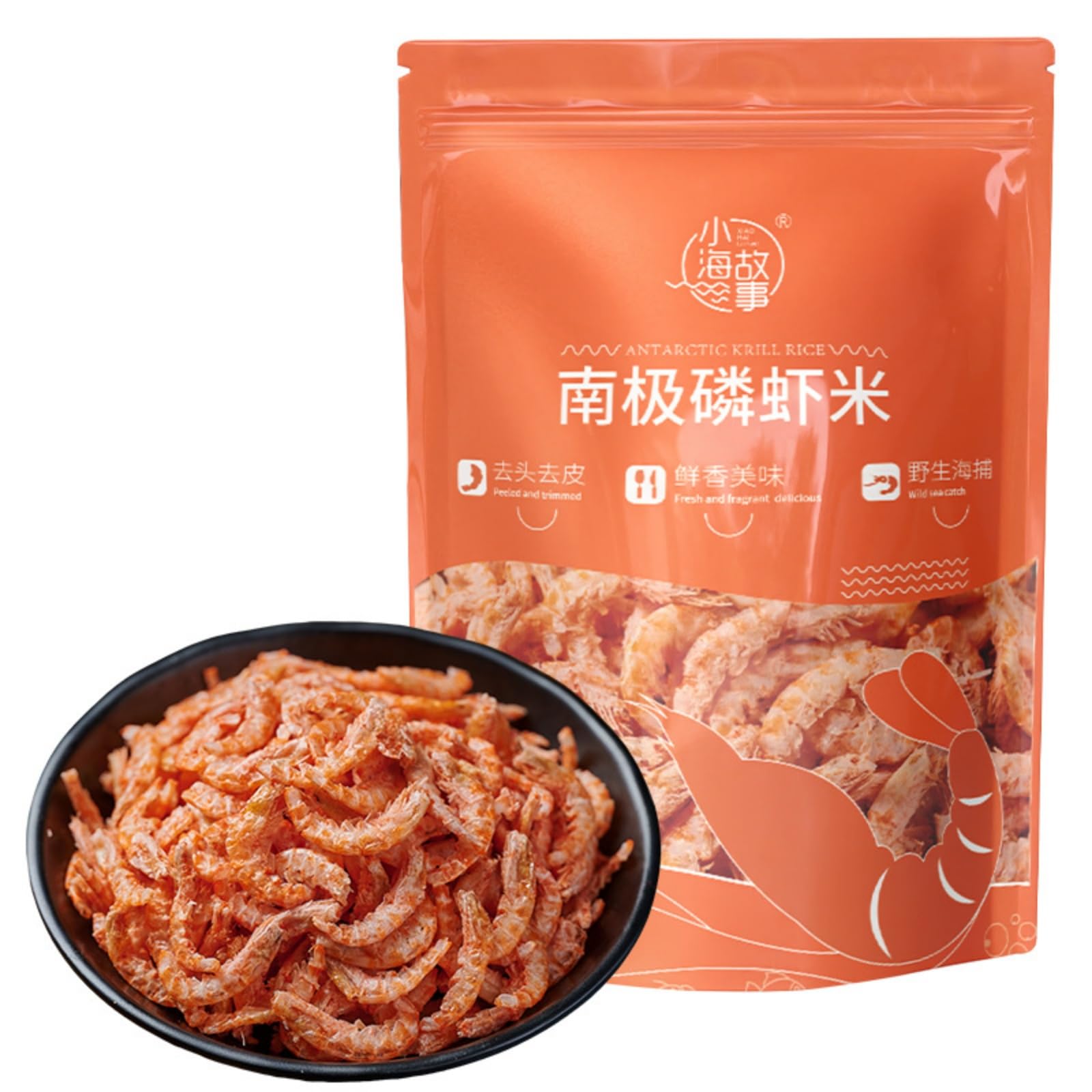 AOIRCE Dried Antarctic Krill for Soups, Porridge & Stir-Fries, 250g