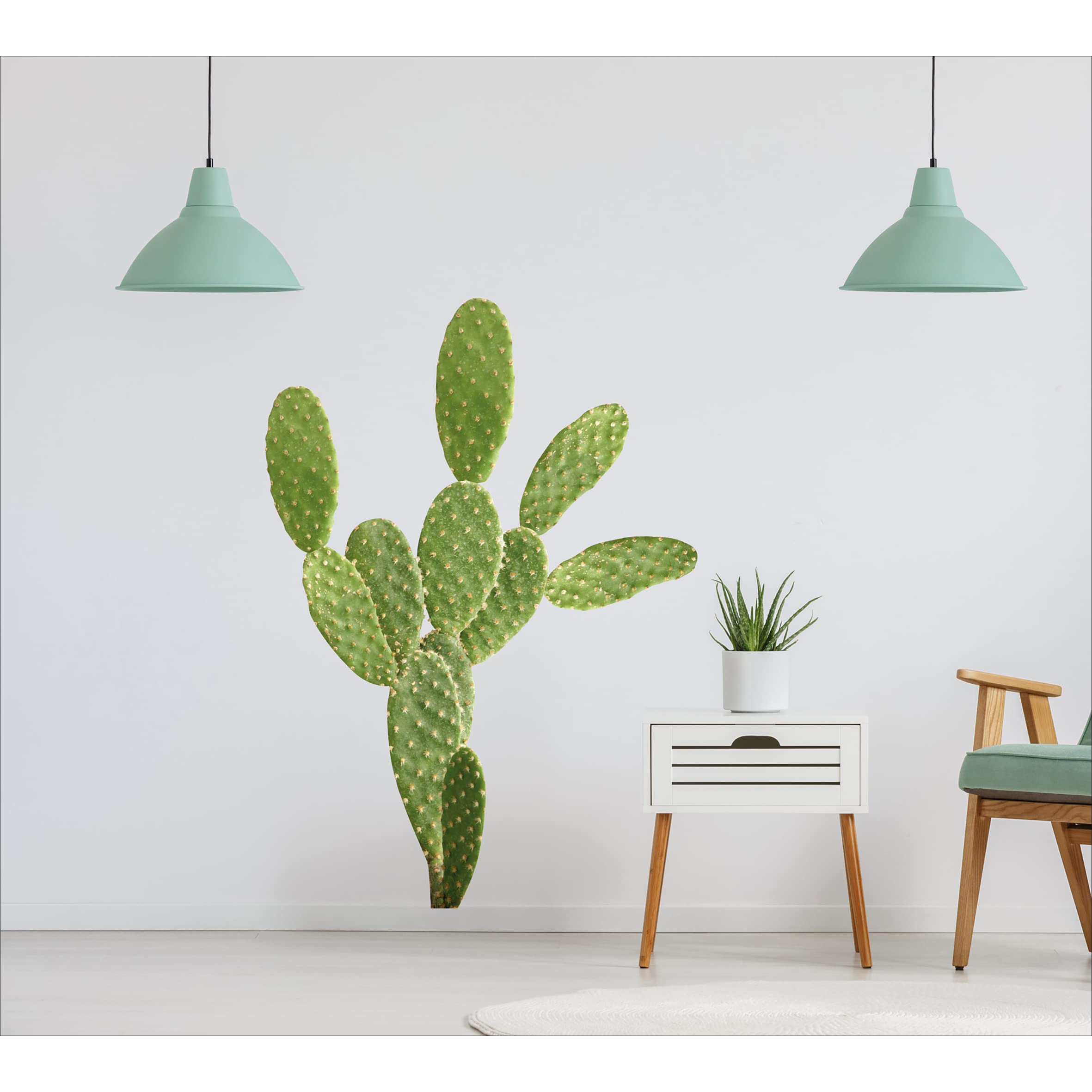 PLAGE 152783 48 x 68 cm Vinyl Wall Art Cactus, Multicolour, 68 x 0.1 x 18, Colorful, 68x0.1x47,7 cm - Image 2