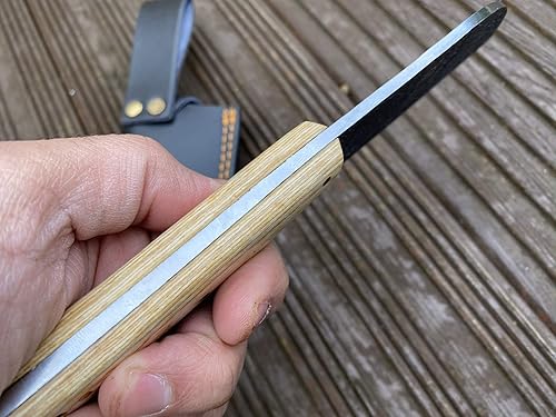 Miniatura 3 de Perkin Cuchillo de caza con vaina Cuchillo de carnicero 1095 Acero PK2500