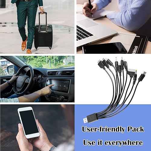 Miniatura 7 de Cargador múltiple 10 en 1 Cable de carga USB universal 10 en 1 Cable USB universal Adaptador de cable de carga multifunción Cable de sincronización