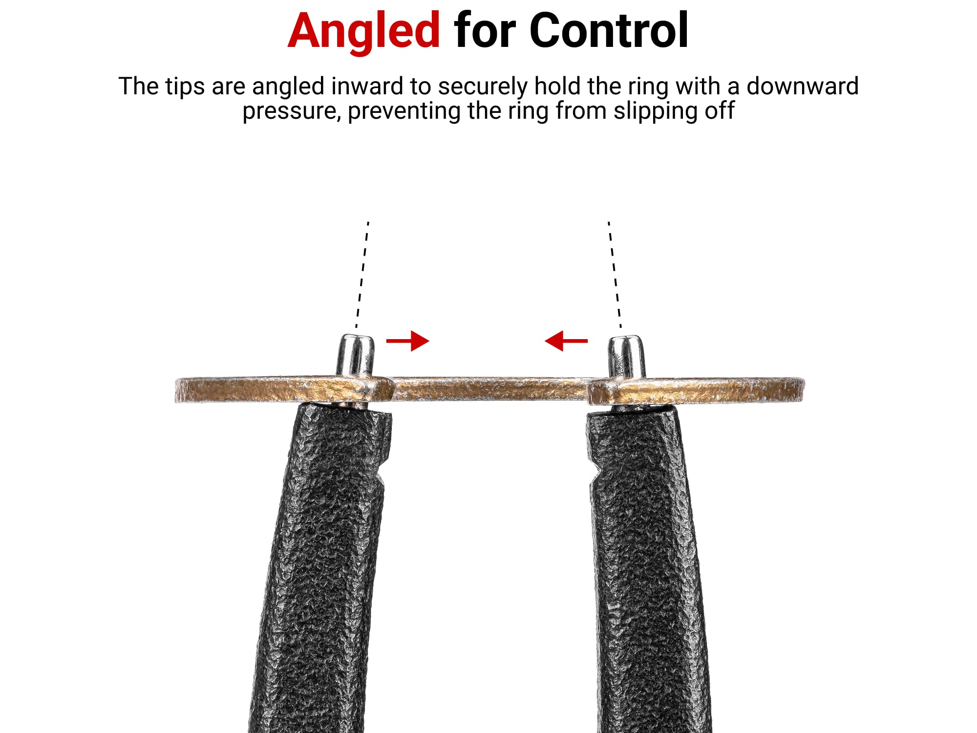 TEKTON Pinze per anelli di fissaggio interni da 9 pollici (punte da 0,2 cm) | PRR23095
