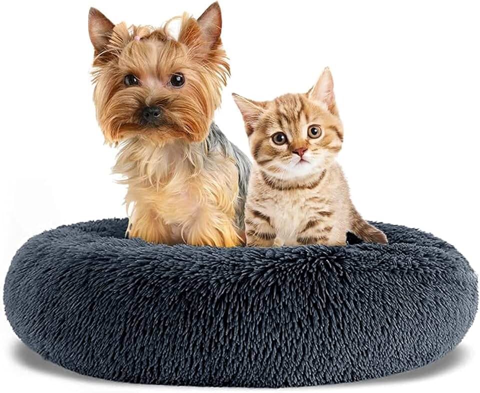 plush dog bed