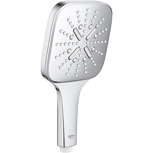 GROHE Rainshower 130 SmartActive Cube 26582000 Hand Shower 3 Jet Types Chrome, 130 mm