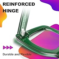 Vista 6 de VISOONE Cat Eye Blue Light Blocking Glasses TR90 Anti-glare Women Calida