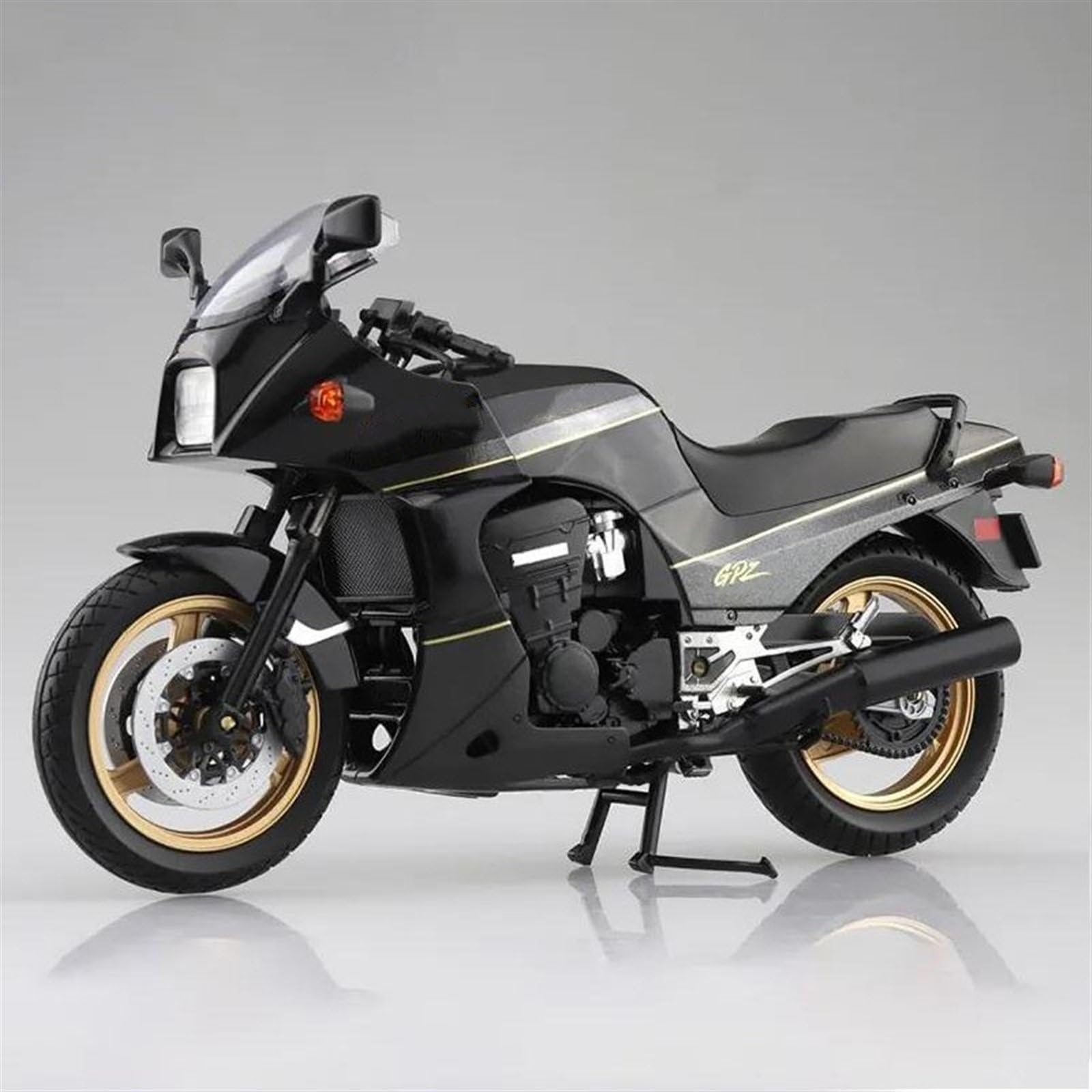 SEYXF Motorbike Toy 1/12 for Kawasaki Ninja GPZ 900R Motorcycle Diecast Alloy Model Toys Collectible Gifts(Black- Silver)