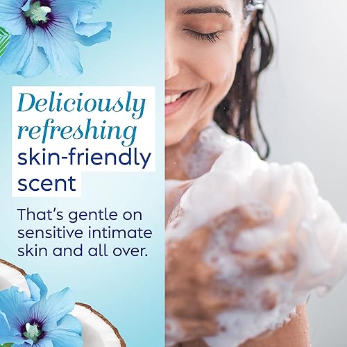 Miniatura 4 de Vagisil Lavado femenino para la higiene del área íntima, aromas aromáticos, pH equilibrado y probado por ginecólogos, hibisco de coco, 12 onzas
