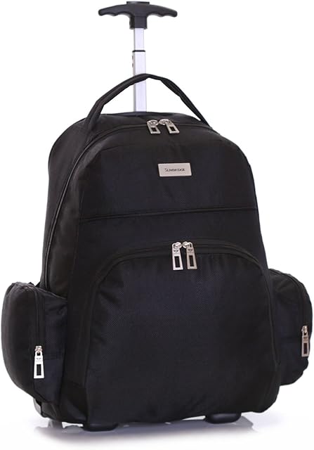 Slimbridge Overnight Wheeled Cabin Hand Luggage Laptop Backpack Bag 53 cm 1.5 kg 30 litres 2 Wheels, Morley Black