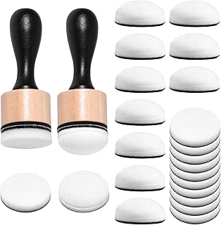 Ink Paint Mixing Blending Tool Mini Round Foam Refill for Distressing Drawing, Control of Ink Placement No More Inky Finger, Stamping Sponge Pad for Card Making Scrapbooking Embossing Stencil