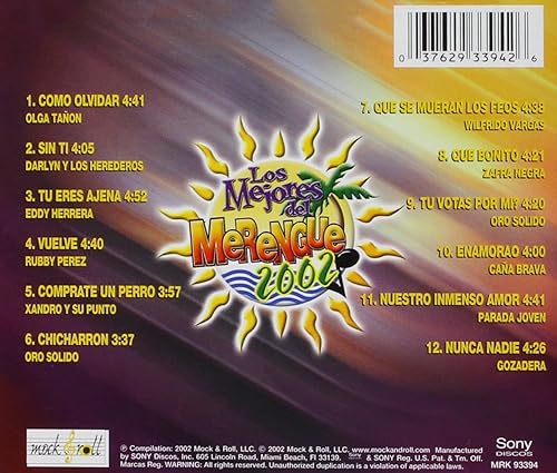 Vista 2 de Los Mejores Del Merengue 2002