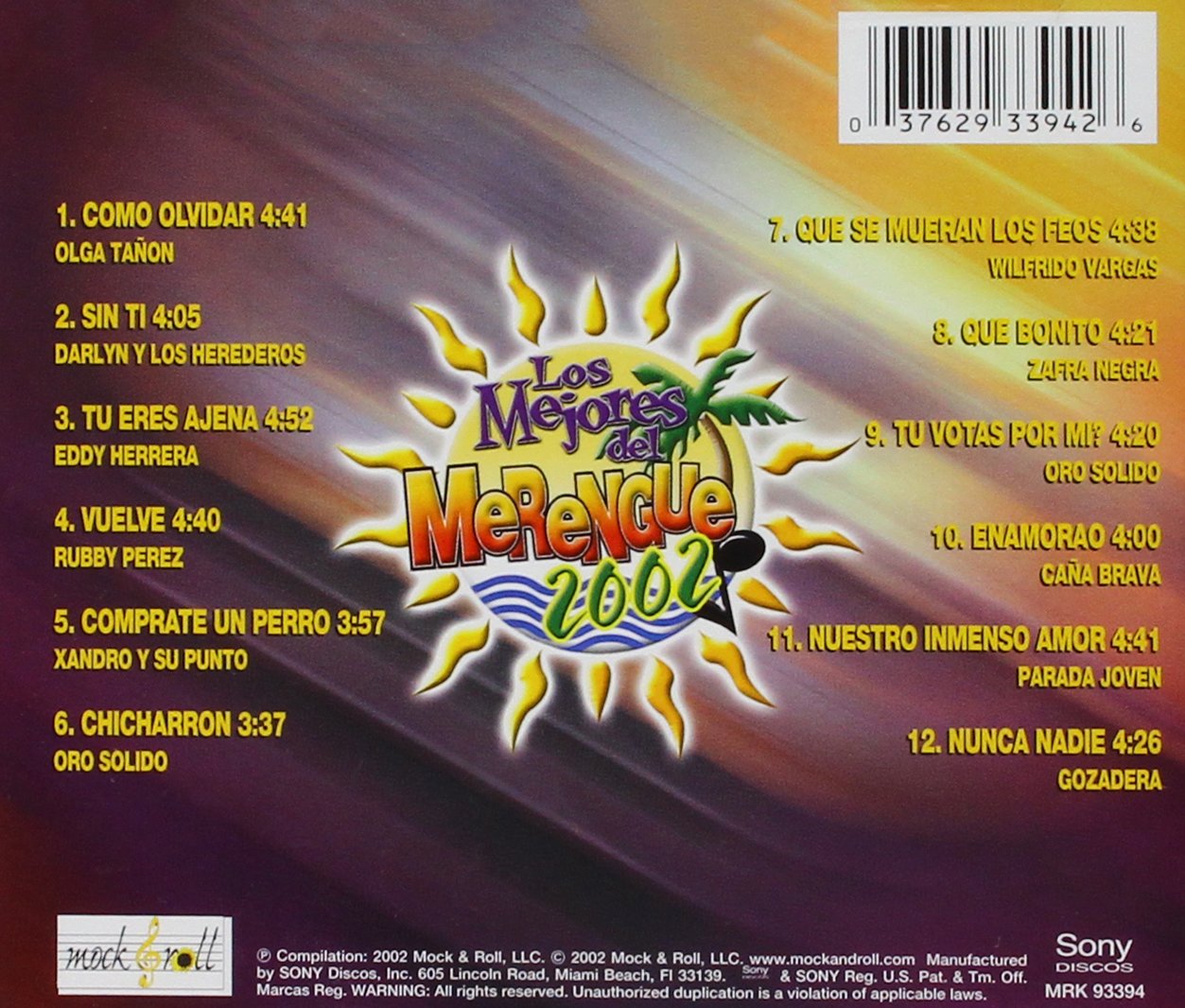 Mejores Del Merengue 2002