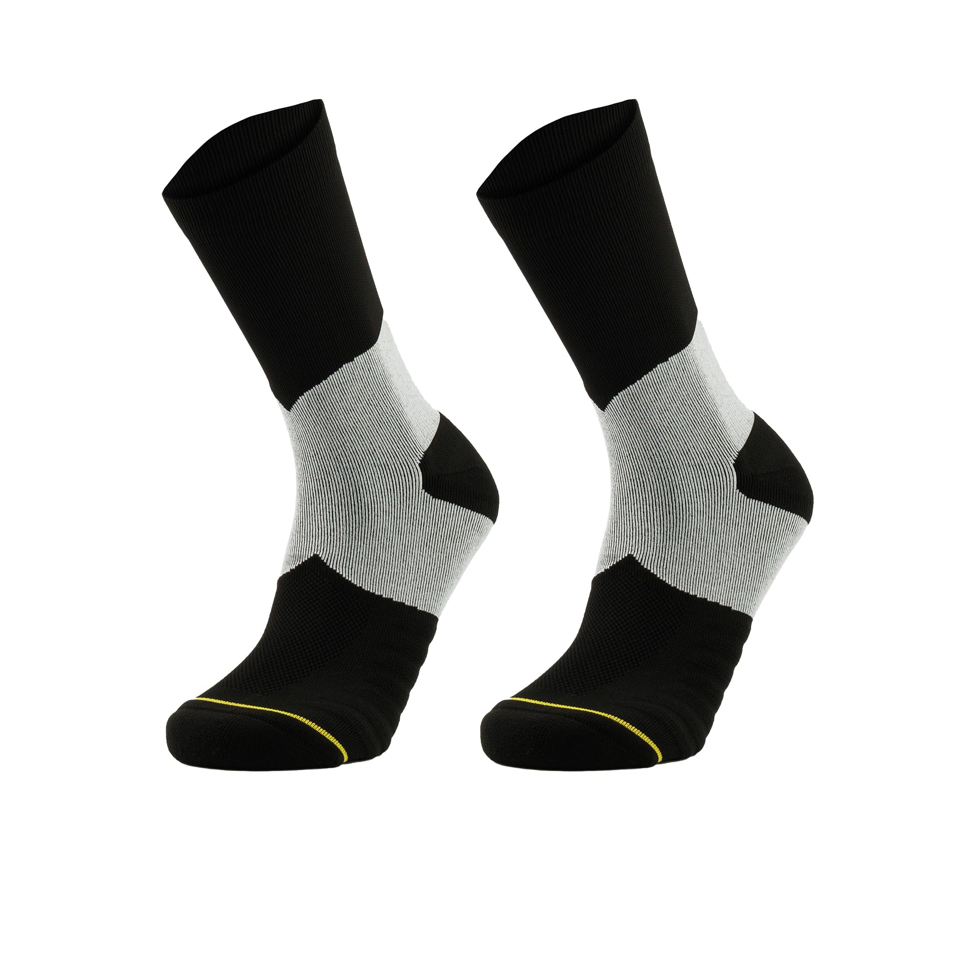 ROLLO SOCKS Team 5.0 Chaussettes de course avec compression ciblée, course à pied, soutien de la cheville, bandage cheville, chaussettes de sport, convient pour tous les sports