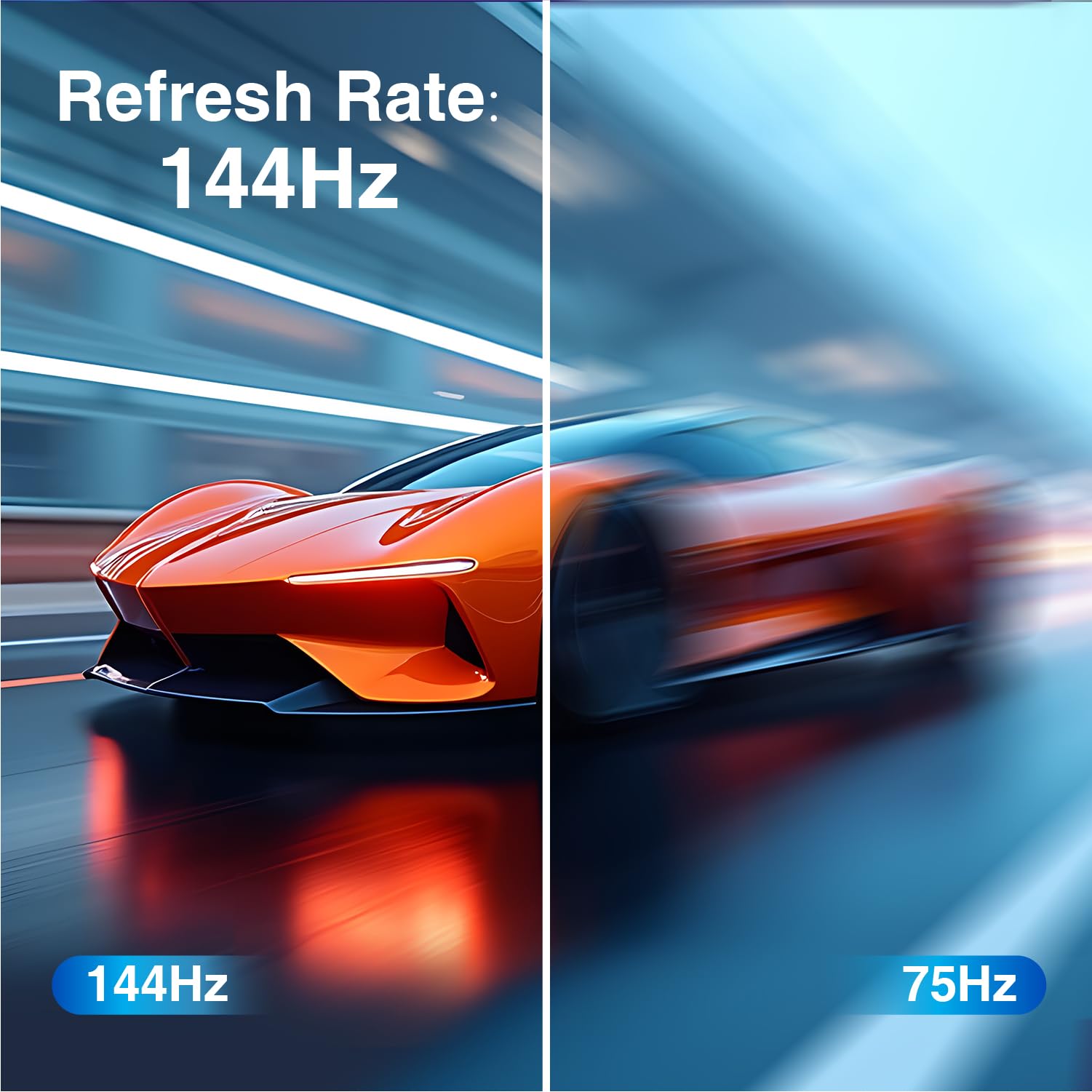 ArcticPro 22 inch 144Hz 100Hz Monitor, Full HD (1920 x 1080p) Computer Monitor, 105% sRGB, 3000:1 Contrast, 3-Sided Frameless, Ultra Slim, VESA, LowBlue Mode, Tilt Adjust, HDMI *1, VGA*1: 24 inch 24" 144Hz FHD IPS