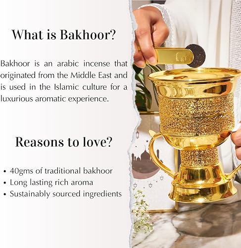 Miniatura 8 de Caja de variedad Maamoul Bakhoor de Dukhni  Juego de regalo, cesta de Ramadán y regalo Eid  Auténtico incienso árabe Oud Bakhoor  20 piezas Bakhoor,