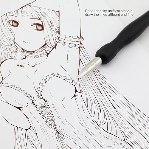 Miniatura 7 de Owfeel Kit de libro de animación con agujeros, papel de posicionamiento de animación, manga de dibujo cómico, 2.47 oz, papel blanco, kit de