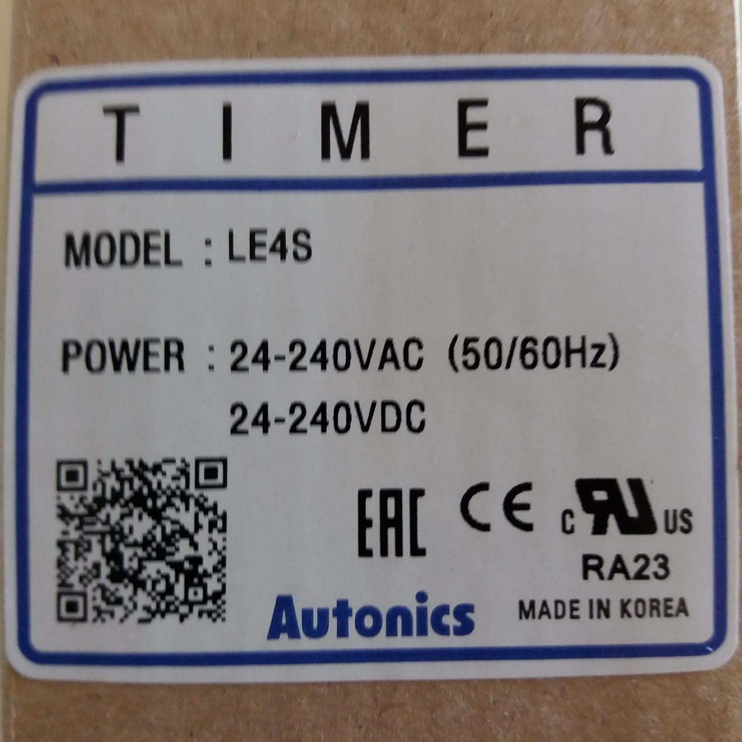 LE4S Compact Digital Timer, W48×H48mm, Backlight ON/OFF, Wide Time Range