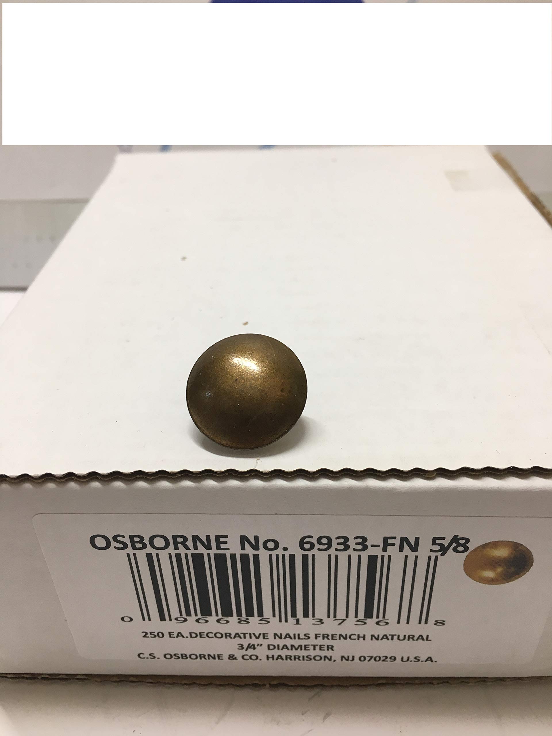 50 Qty: C.S.Osborne and Co. No. 6933-FN 5/8 - French Natural Nail/Post : 5/8