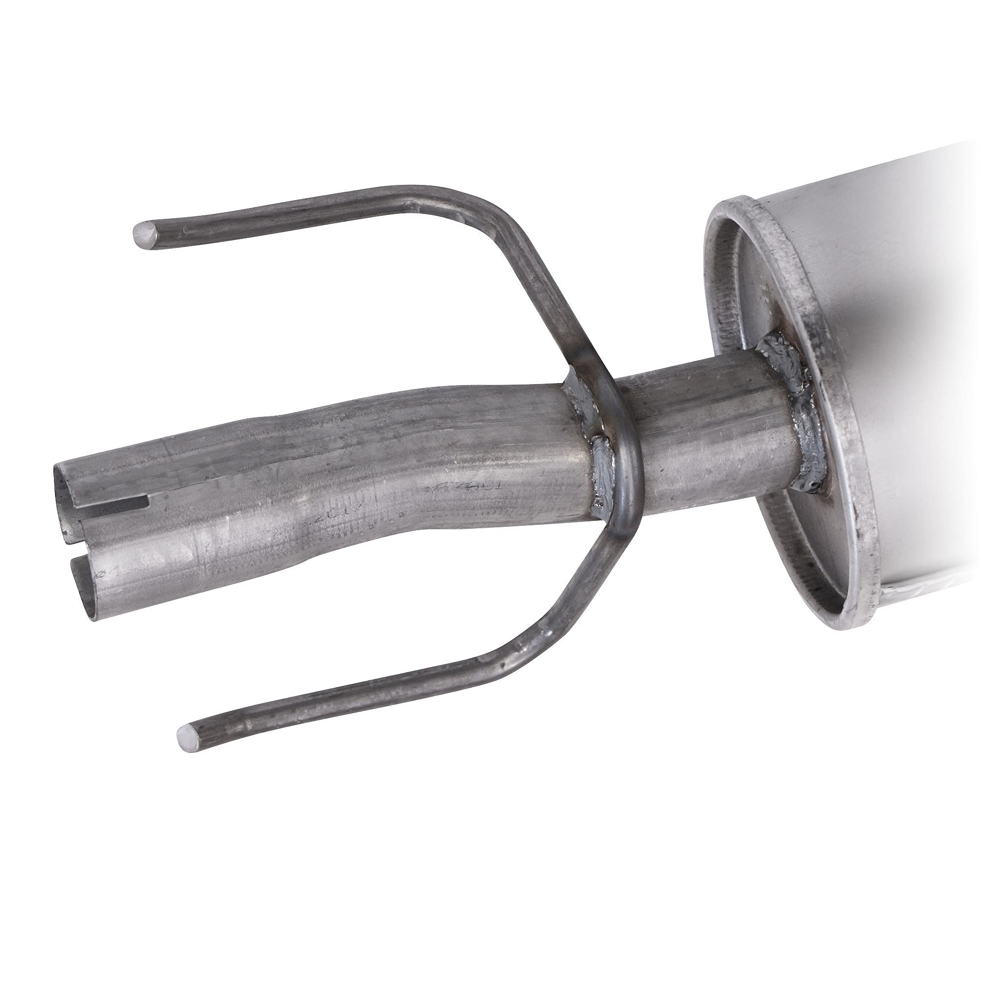 ATEC Germany Juego de silenciador de escape 1x Silenciador central, 1x Silenciador trasero, 2x abrazaderas, 4x parachoques compatible con OPEL CORSA B (S93), CORSA B box/hatchback (S93)