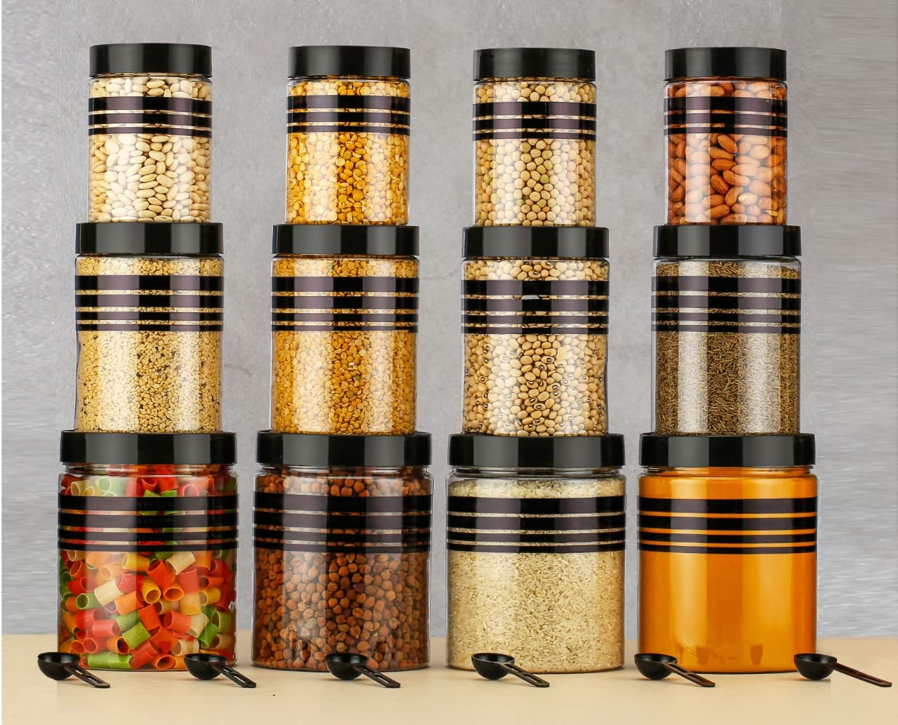 TULWIN Plastic Airtight Heavy Quality Printed Design Container Set