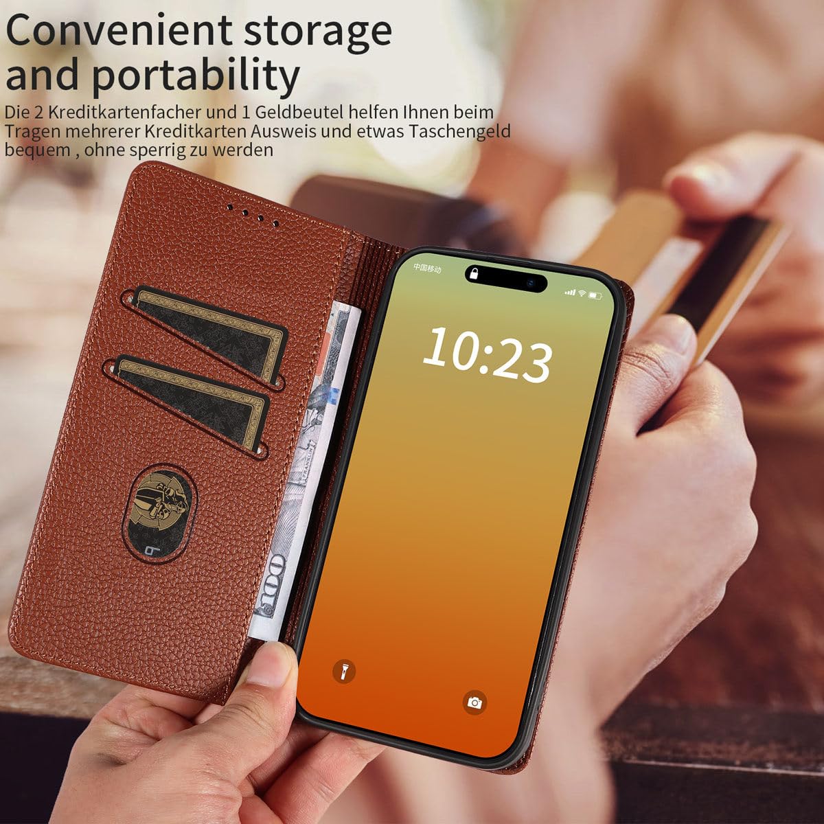MOJIA Hülle Für Motorola Edge 50 Neo – Wallet-Case Mit Magnetverschluss, Kartenfächern & Ständerfunktion