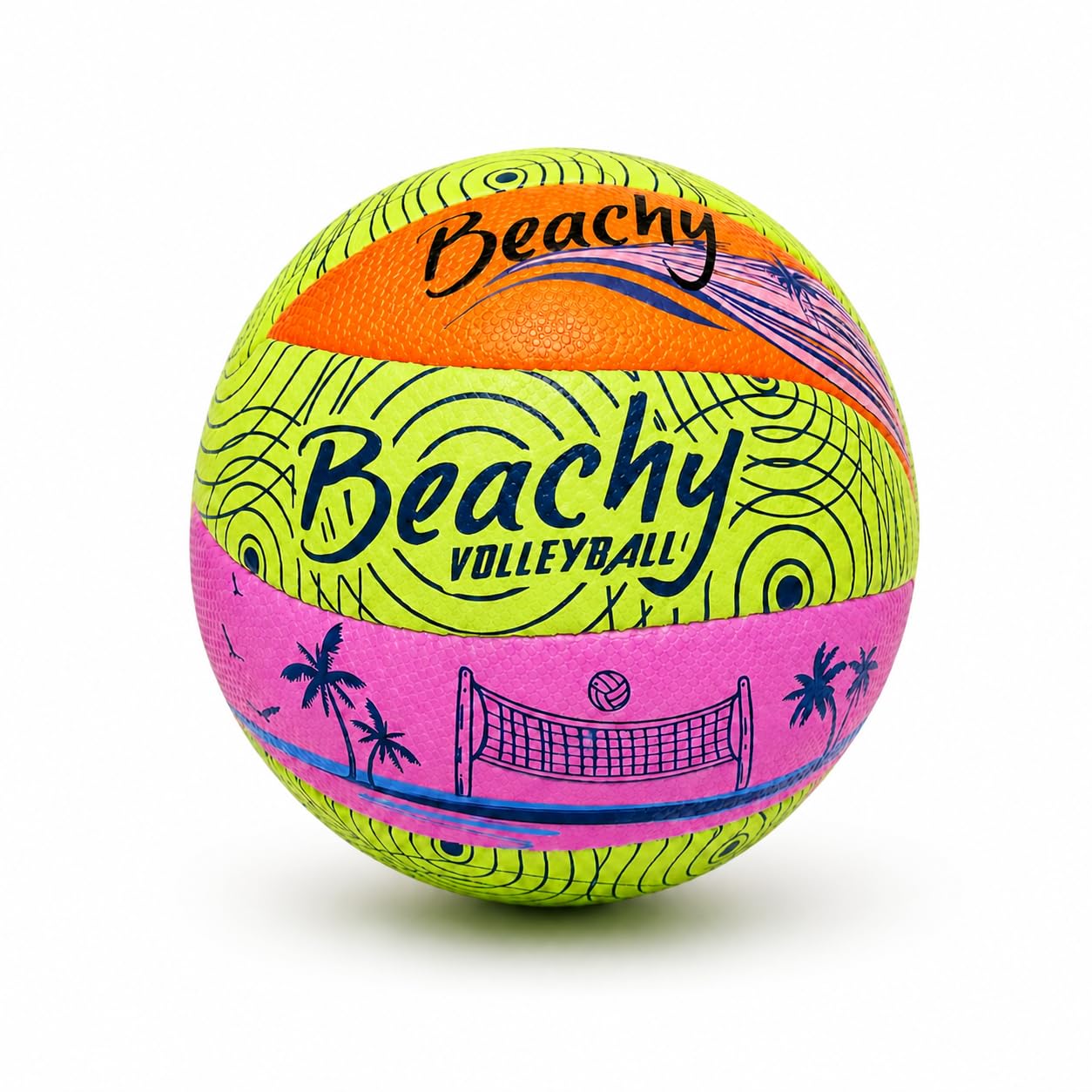 Safe Sport Gear Beachy Volleyball – weicher Griff, offizielle Größe, leichter Strand-Volleyball für drinnen und draußen, Spaß für Kinder und Erwachsene