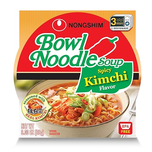 Miniatura 27 de Nongshim Mezcla de sopa de fideos de pollo picante, paquete de 6, sopa instantánea de fideos ramen estilo coreano, apta para microondas