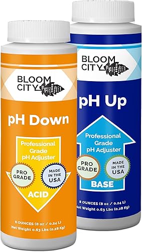 Bloom City Kit profesional de control de pH arriba  abajo para una absorción óptima de nutrientes dos botellas de 12 pinta 16 onzas totales