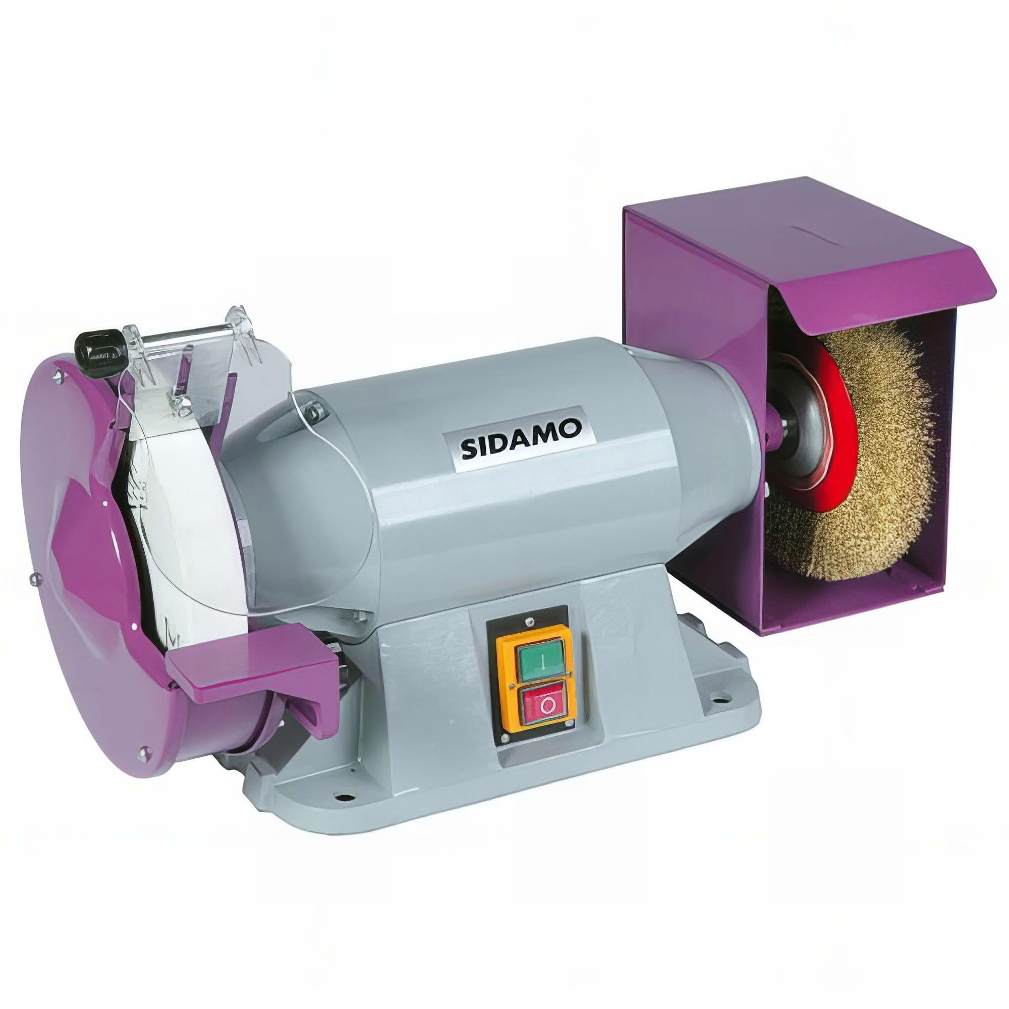 Touret à Meule et Brosse 400V Triphasé Gamme Pro TM200BT SIDAMO