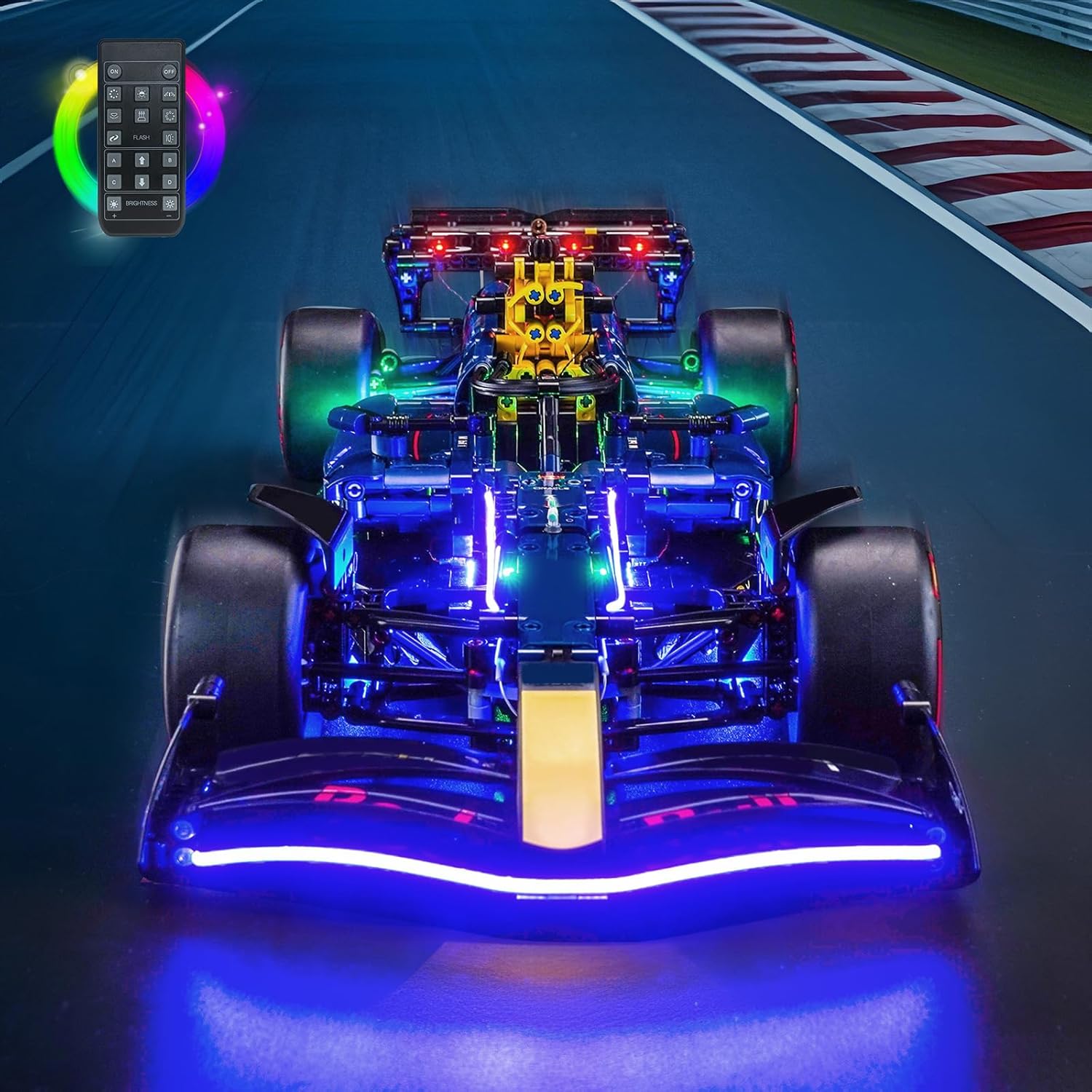BrickBling LED Light Compatible with Lego Technic Oracle Red Bull Racing RB20 F1 42206 - Not Come with Car (RC Version Light)