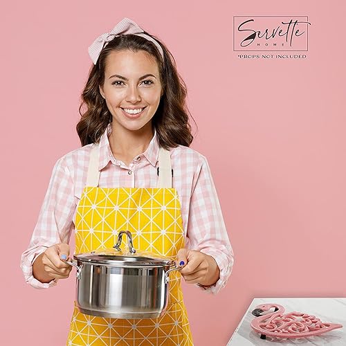 Miniatura 2 de Salvamanteles de flamenco rosa de hierro fundido para platos calientes