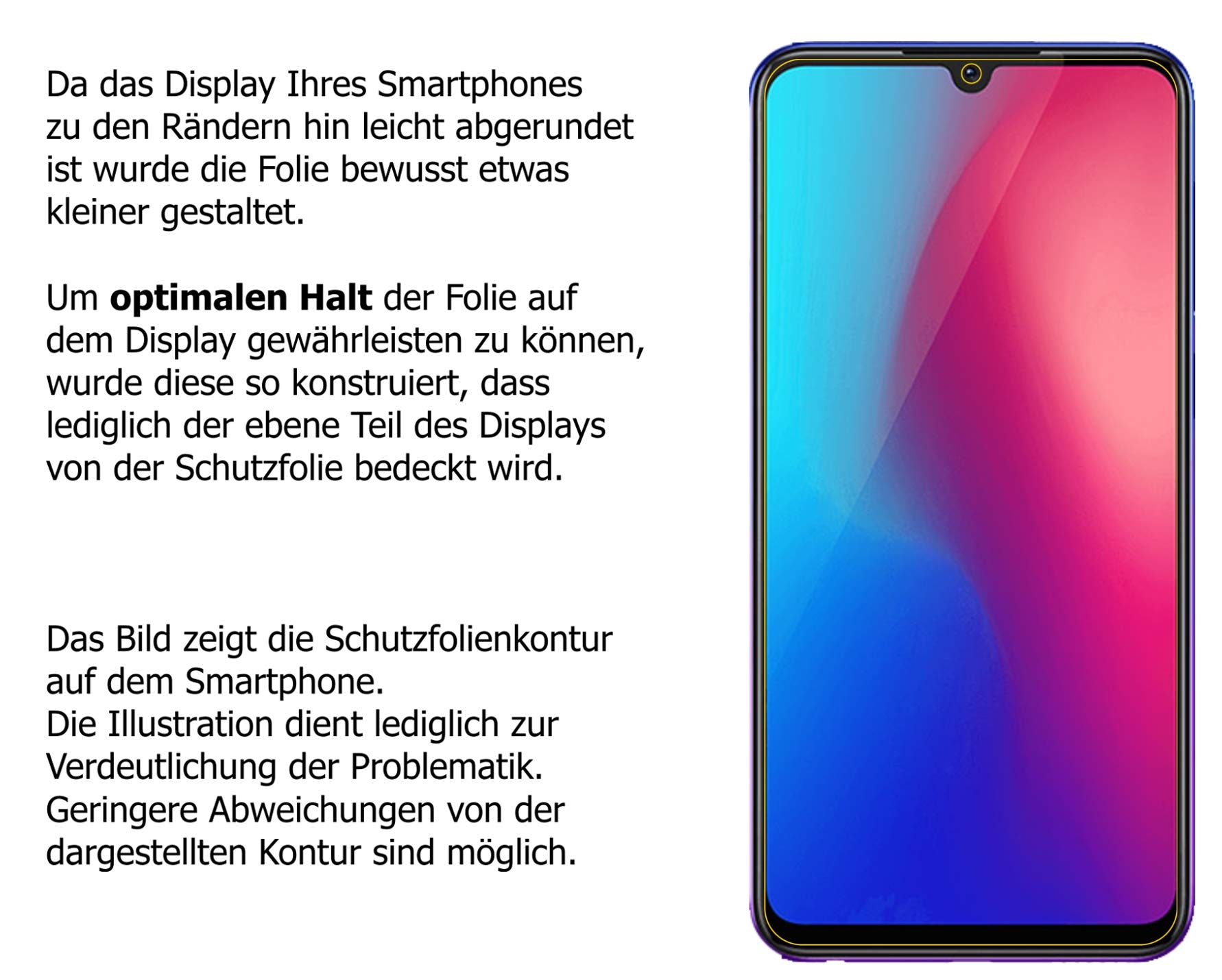 dipos I 6X Pellicola Protettiva antiriflesso Compatibile con Vivo