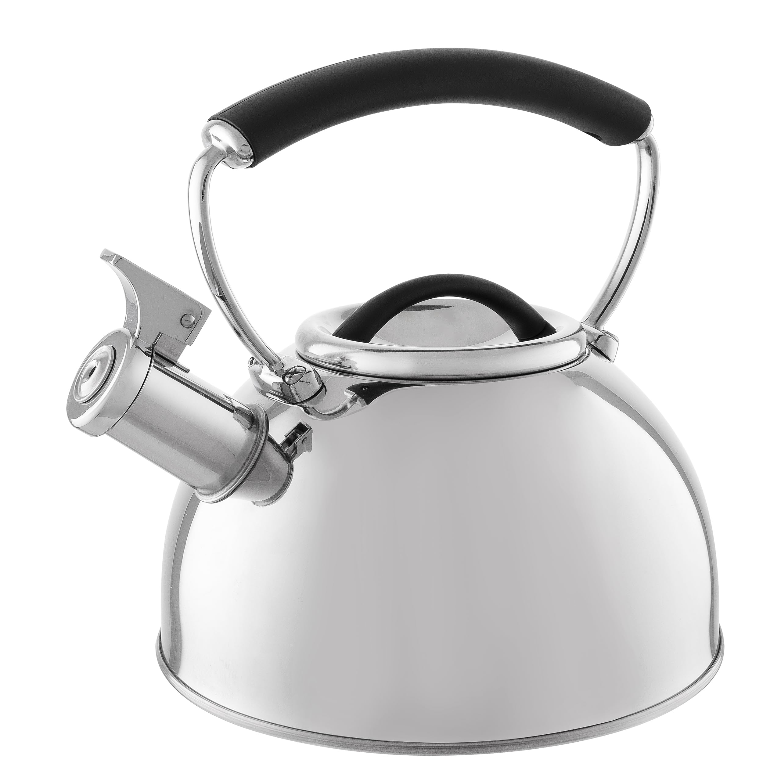 Florina Induction Kettle, Whistling Kettle, wszystko do różnych rodzajów kuchenek, 2,3 l, kuchenka ze stali nierdzewnej z uchwytem chłodzącym dotykowym, do herbaty i kawy, kuchenek szklanych lub