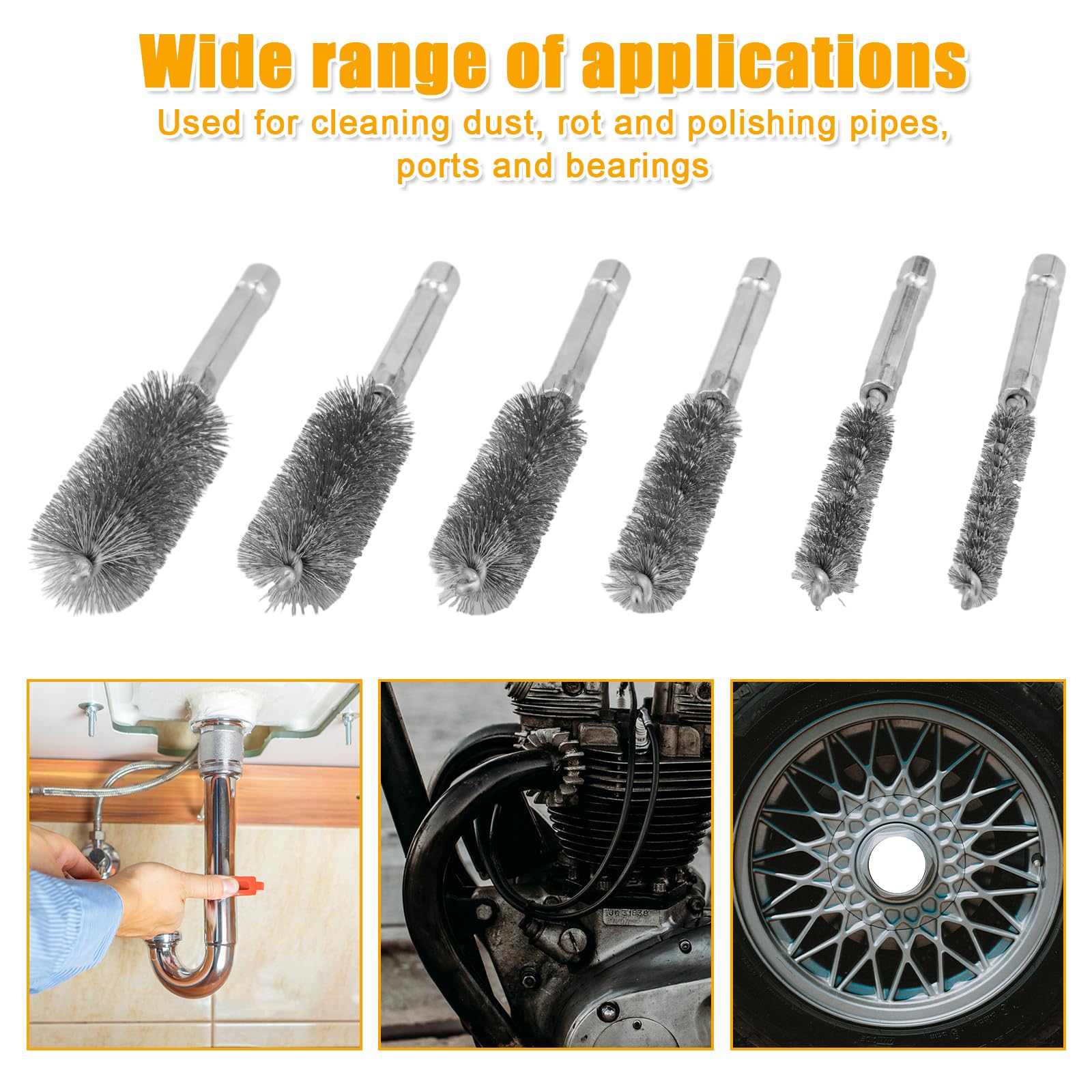 Spazzola Sverniciatura Professionale Spazzola Per Trapano A Filo Ondulato 90mm - In Acciaio Inox, Per Pulizia E Sverniciatura, Max 6500 RPM Spazzola Inox Per Trapano - Foto 9