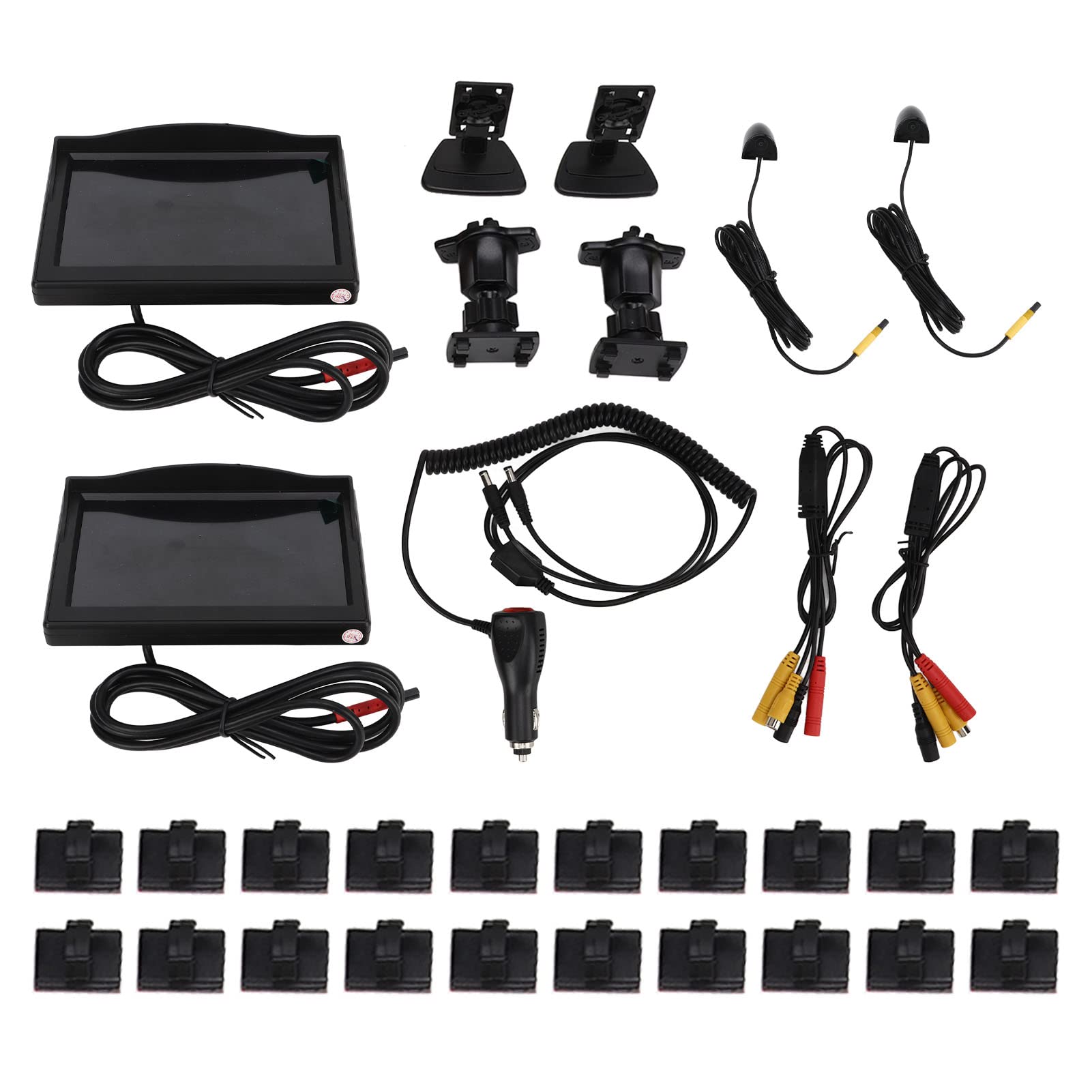 Zestaw Systemu Kamery Bocznej 5-calowy Monitor TFT LCD IP67 Wodoodporny Zestaw Kamery Cofania 12 V 24 V Zestaw Kamery Zapasowej z Widokiem z Boku System Kamery Widoku z Boku