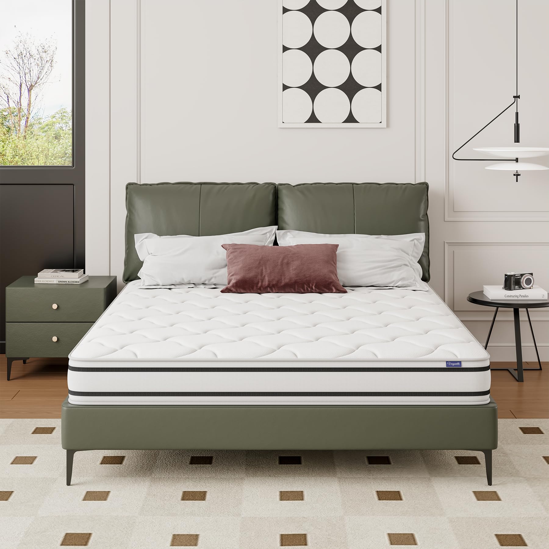 Vesgantti H4 20cm Höhe Matratze 80x200cm Orthopädische 7-Zonen-Tonnen-Taschenfederkern-Matratze Öko-Tex Zertifiziert Mittelfest Taschenfederkernmatratzen Kaltschaummatratze