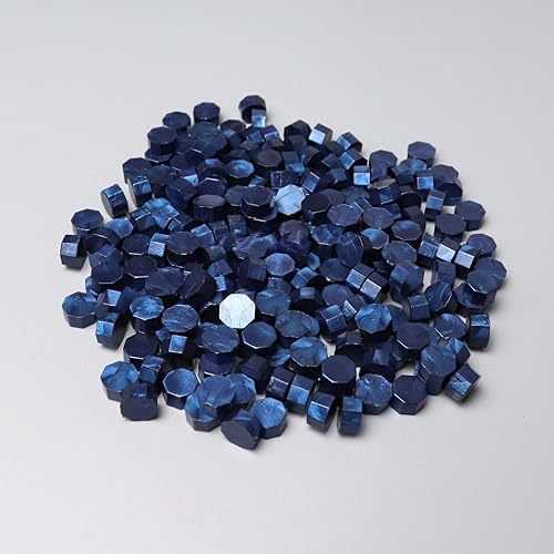 Miniatura 2 de FsAlisa Cuentas de sellado de cera, 200 cuentas octágonas de sellado de cera para sellado de cera, perfectas para adornar invitaciones de boda,