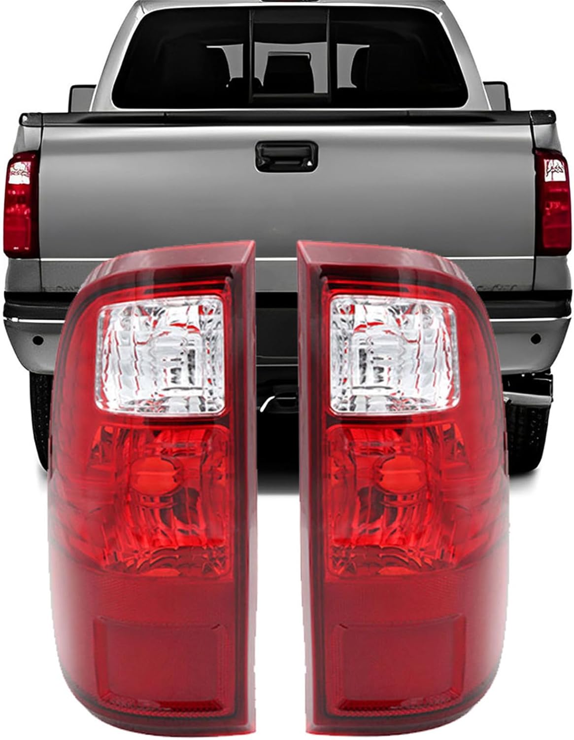 labwork Tail Lights Replacement for 2008-2016 F250 F350 F450 F550 Super Duty Driver and Passenger Side Rear Tail Light Brake Lamps Assembly LH & RH FO2800208 FO2801208