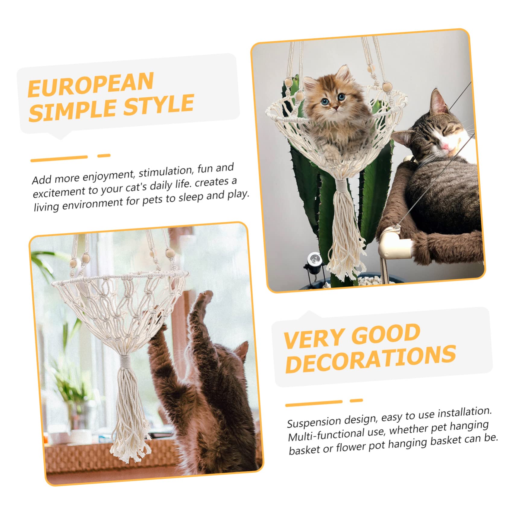 Amosfun 3st Haustier Hängematte Katze Heizkörperbett Katzenhängematte Katzenbett Fenster Käfig Balsam Wandmöbel Für Katzen Wurf Fensterplatz Für Katzen Katzentrage Groß Baumwollfaden Khaki