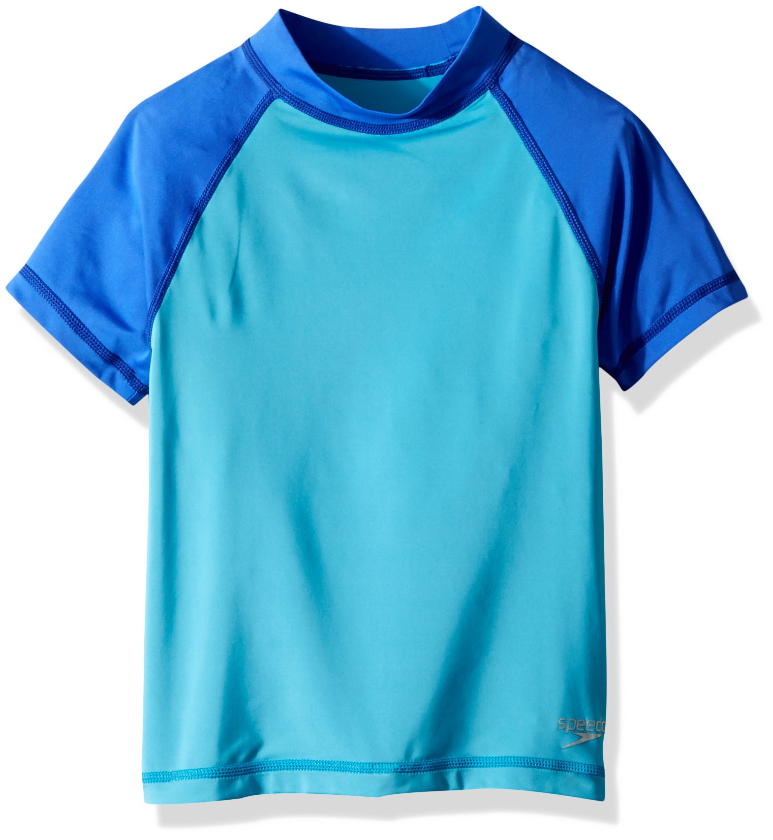 Speedo Herren Short Sleeve Colorblock Rash Guard Swim T-Shirt Badeanzug