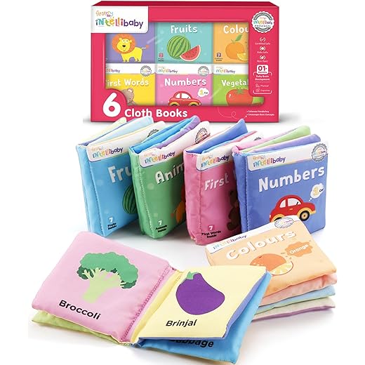 Intellibaby 6-Book Set - Soft Cloth Books