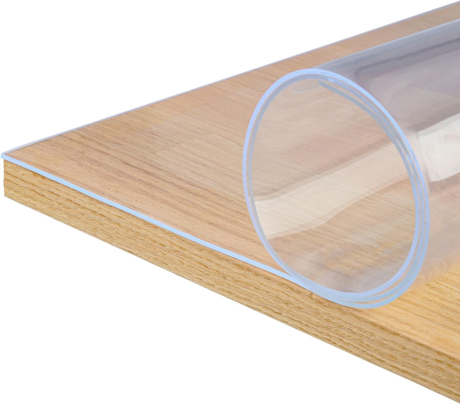 asphald Aix Home Gmbh Vanillaflex PVC Table Foil | Screen Tablecloth Table Protection 2 Clear Width: 100 CM - transparent, 200cm