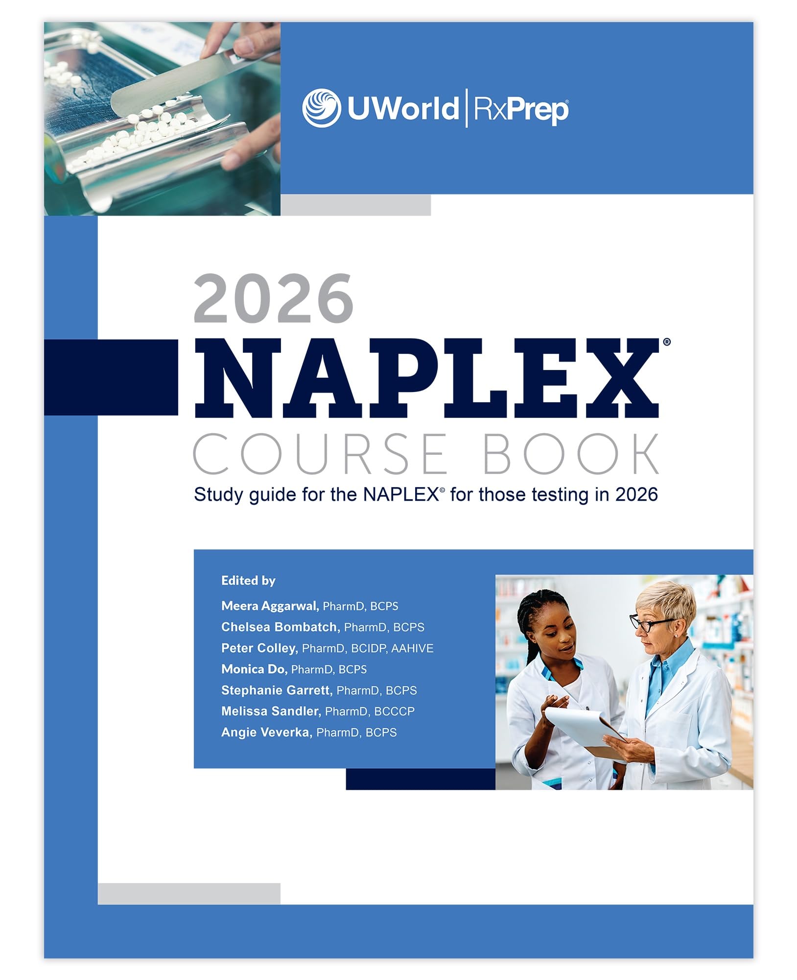 UWorld RxPrep's 2026 NAPLEX Course Book for Pharmacist Licensure Exam Preparation