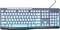 Vista 12 de Funda de teclado ultradelgada de silicona para PC de escritorio compatible con teclado inalámbrico Logitech MK295 MK275 MK270, teclado Logitech K200