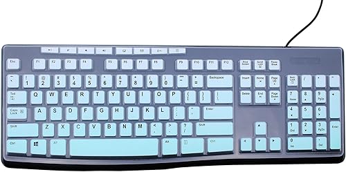 Miniatura 12 de Funda de teclado ultradelgada de silicona para PC de escritorio compatible con teclado inalámbrico Logitech MK295 MK275 MK270, teclado Logitech K200