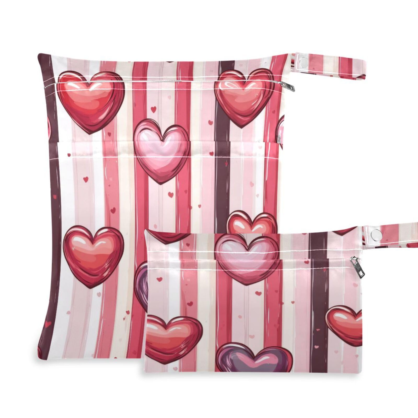 Msyxl 2pcs Wet Dry Bag for Baby Cloth Diapers, Waterproof Reusable Mjayodi3mdmwawvhc21zmgvvsm1y Wet Bag with Two Zippered Pockets Washable Pool Gym Travel Bag for Clothes