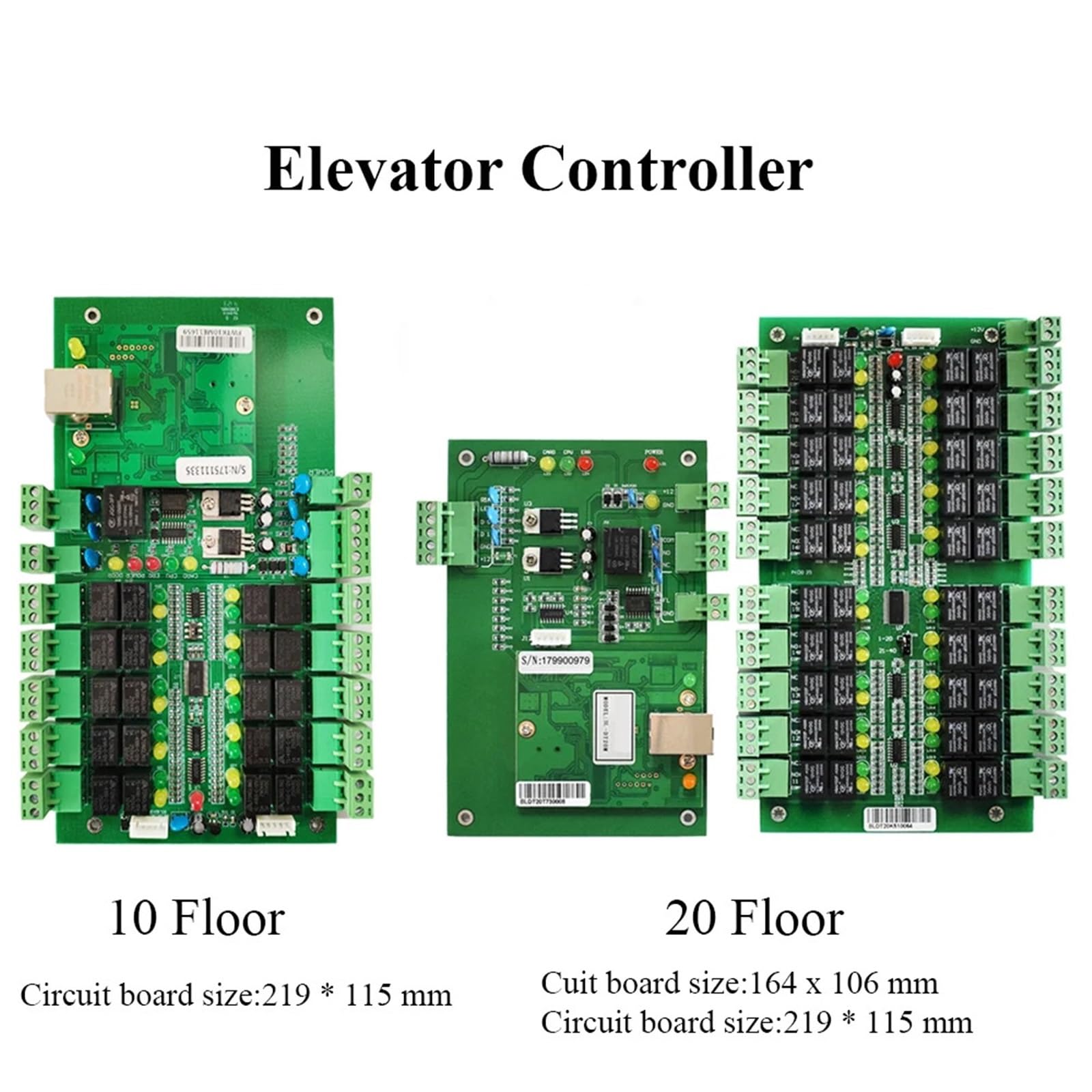 Lector biométrico de huellas dactilares y tarjetas RFID, panel Control acceso puerta, tablero ascensor, 10/20 pisos para Seguridad Eléctrica(DK10K)