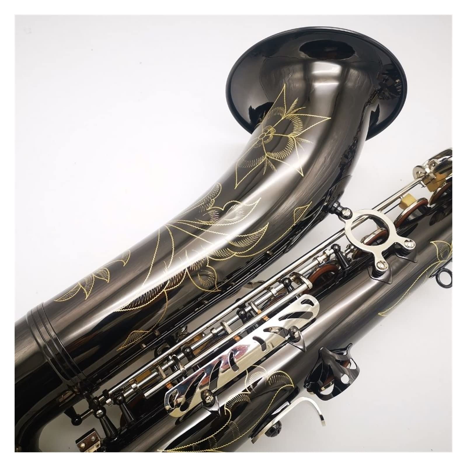 Sax Studente Sassofono Tenore in SIB Rame Bianco Nichel Oro B-Tune Strumento Sax Tenore Professionale