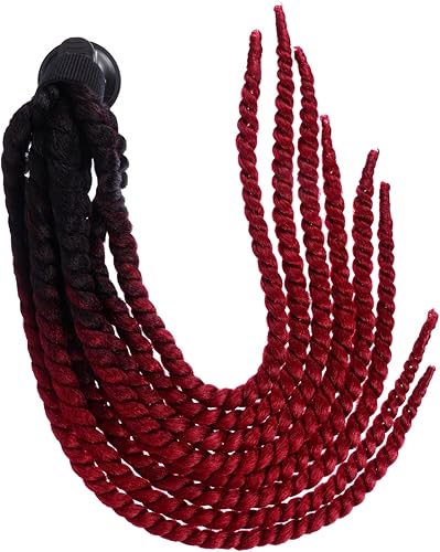 Sosoport Casco para rastas de cola de caballo, adorno de bicicleta, casco de cola de caballo, trenza de cola de caballo, casco de motocicleta,